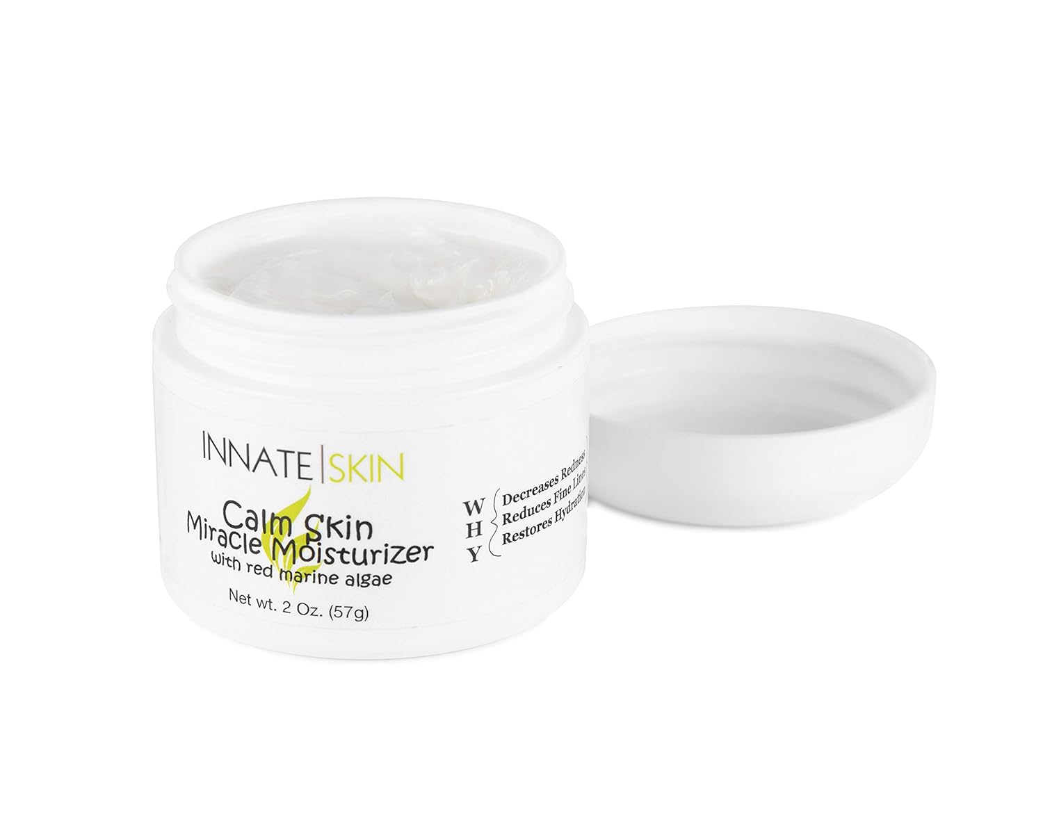 Crema hidratante Calm Skin Miracle con colágeno, ácido hialurónico y algas marinas de Innate Skin 2oz loción hidratante facial