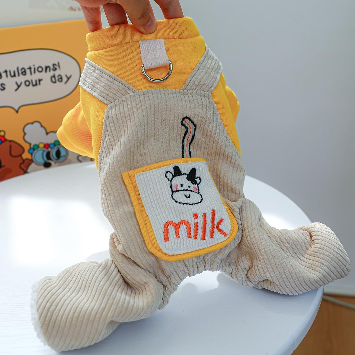 Ropa de algodón para perro, traje de invierno cálido para gatos, chaqueta de cachorro, abrigo de forro polar cálido para mascotas, trajes de