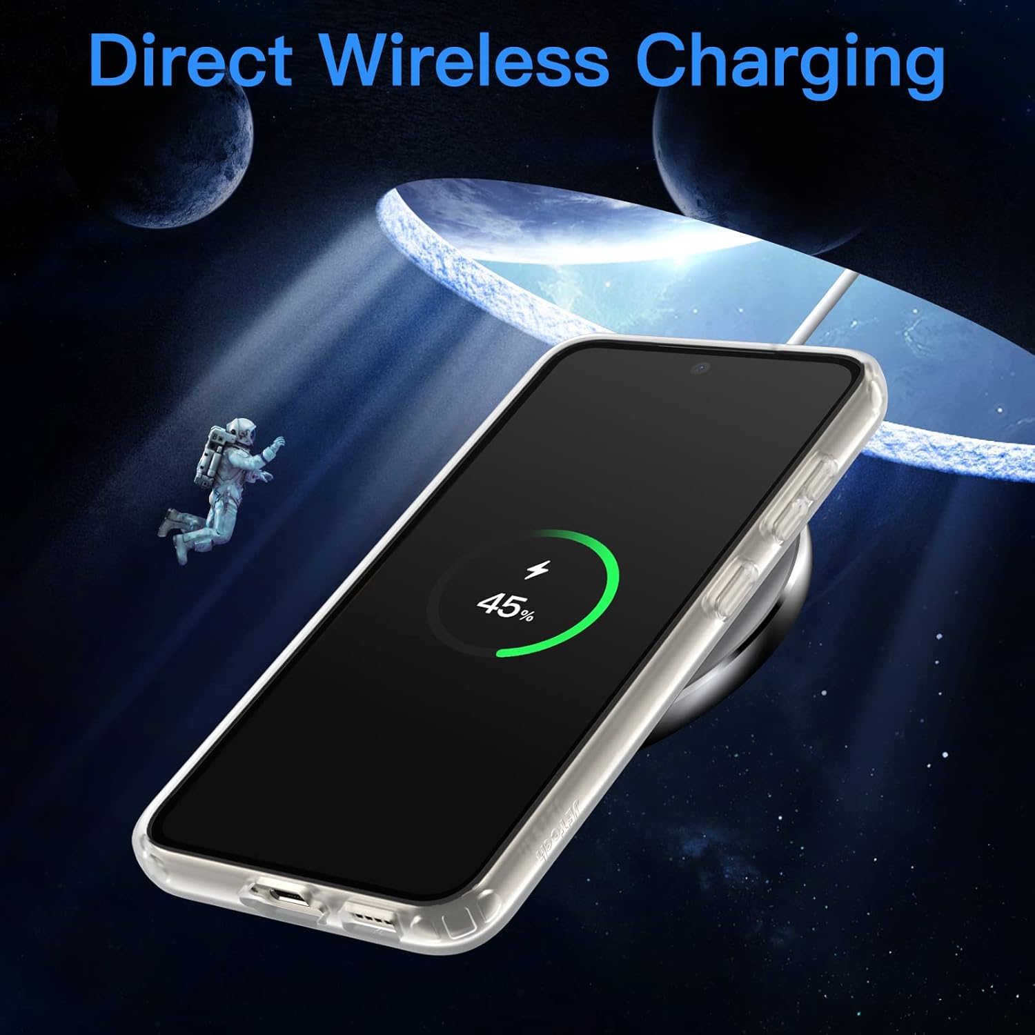 JETech Funda mate para Samsung Galaxy S23 5G de 6.1 pulgadas, funda protectora delgada translúcida esmerilada para teléfono, antihuellas