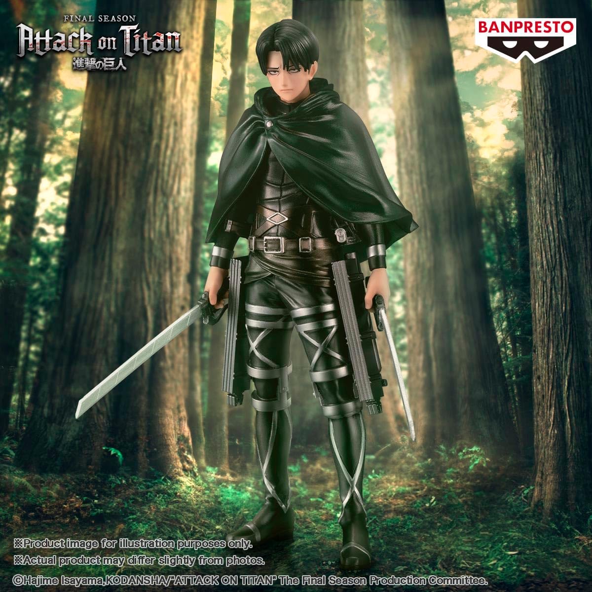 Banpresto – Attack on Titan The Final Season – Levi (Special 10th Anniversary ver.), Figura Bandai Spirits