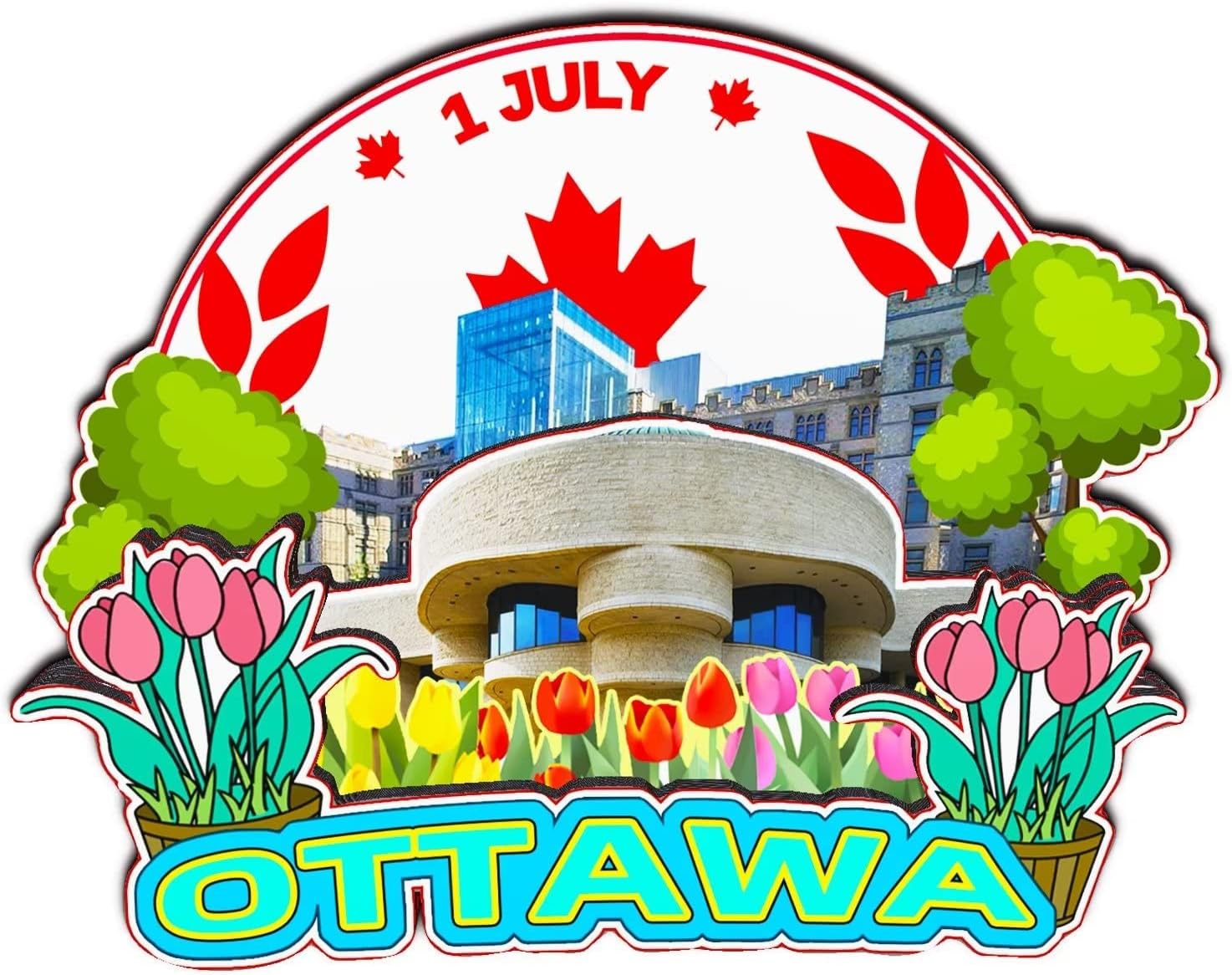 Ottawa – Imán para nevera de Canadá 3D clásico de madera para refrigerador, monumento, hecho a mano, manualidades, viaje, recuerdo, colección,