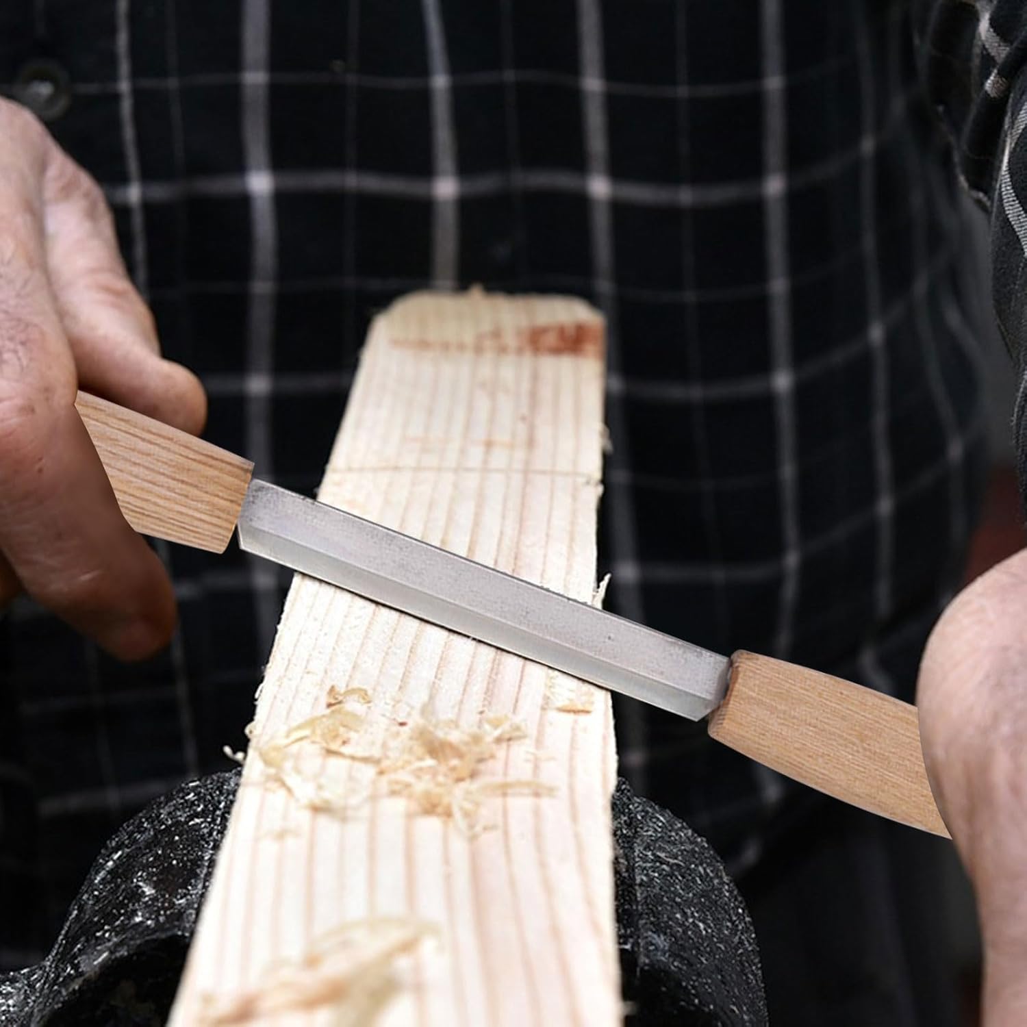 Cuchillo de dibujar con funda de cuero, sk5, cuchillo de afeitado recto, cinceles de madera, tallado en madera, herramientas de dibujo para