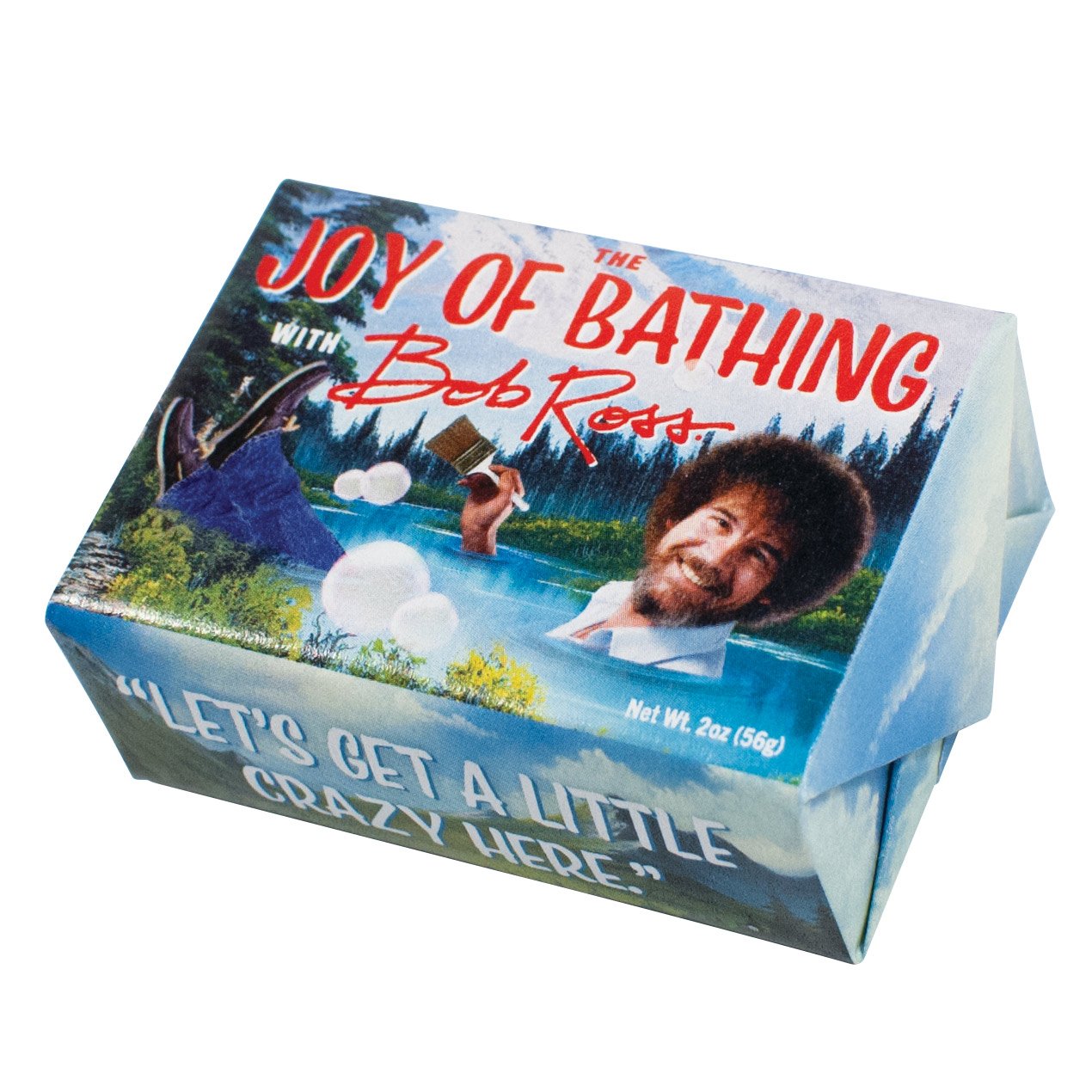 The Unemployed Philosophers Guild Bob Ross Soap – Hecho en los Estados Unidos, 2oz (56g) de jabón de barra de invitados de tamaño viaje