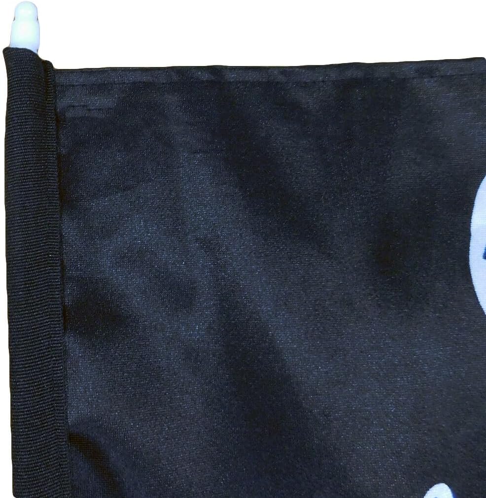 Premium 12 Pack Pirate With Patch 12″x18″ Double Sided Rough Tex Knit Nylon Car Flag