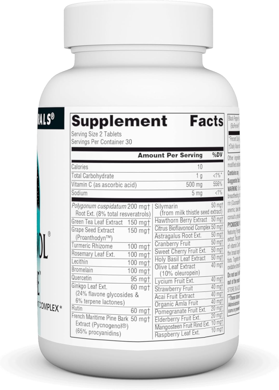Source Naturals Pycnogenol Supreme, Berry & Botanical Antioxidant Complex, 60 Tabletas