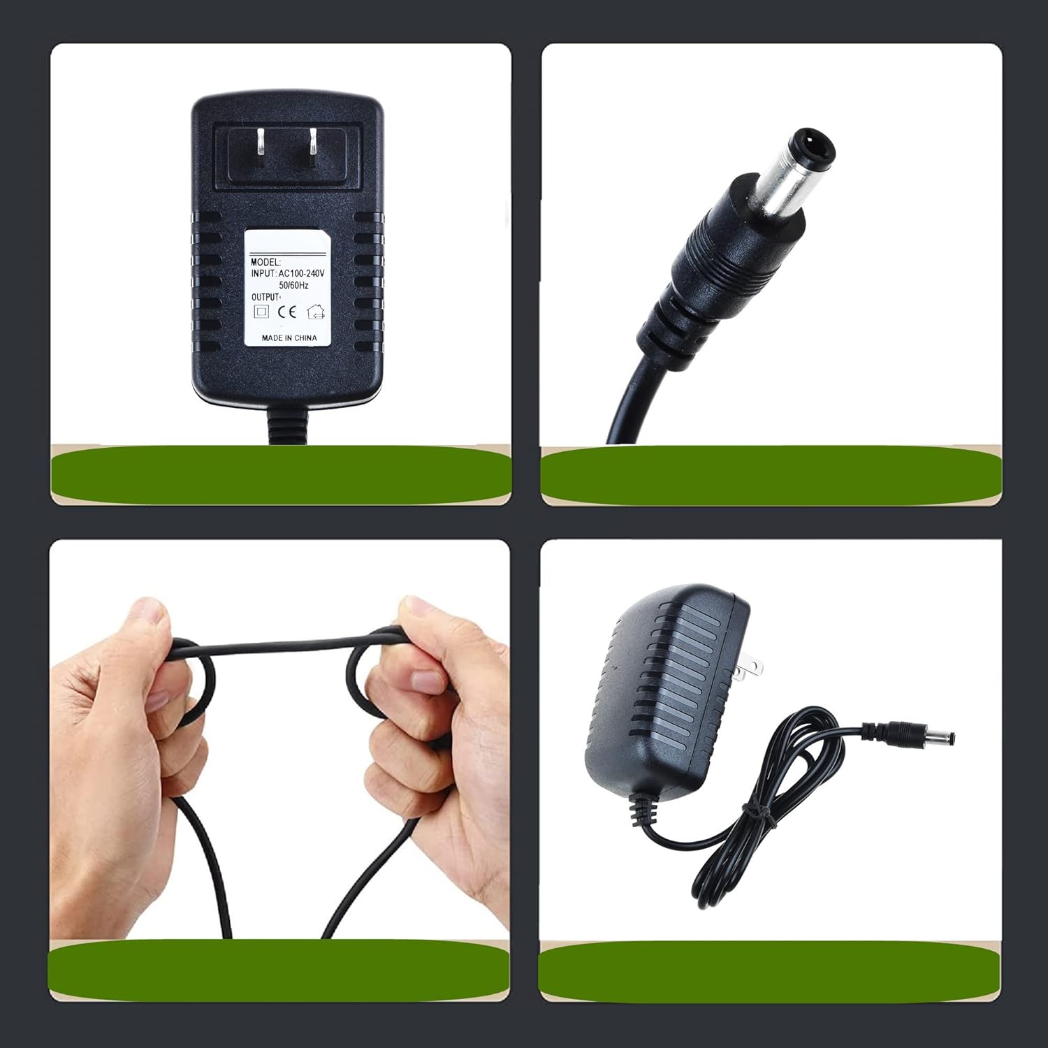 Adaptador ACDC compatible con NIX Advance X10H X10G 10 pulgadas marco de video digital cable de alimentación PS pared hogar cargador de batería