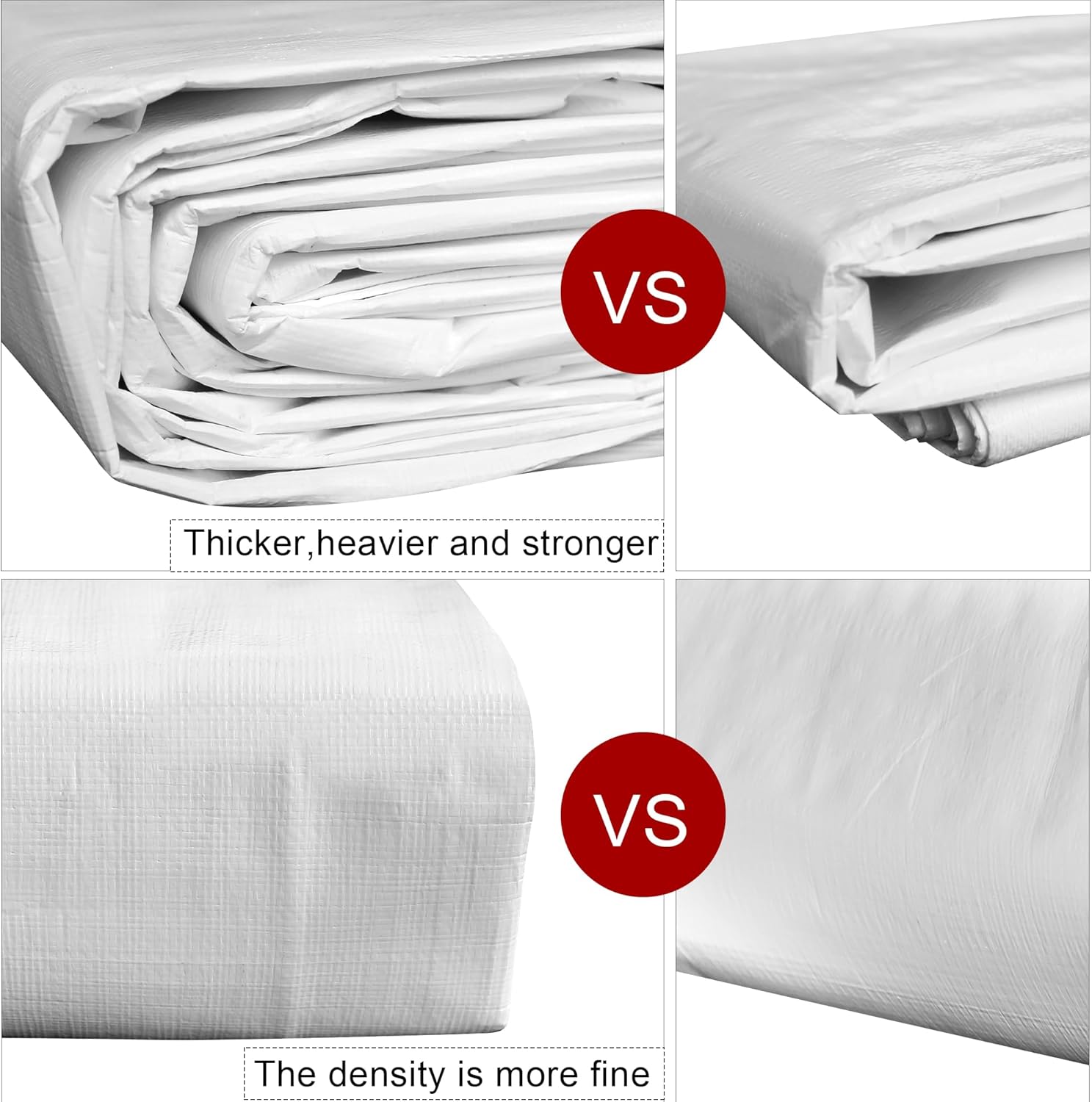 Cubierta de lona de polietileno resistente de 0.472 in, impermeable, resistente a los rayos UV, resistente a la intemperie, se puede utilizar para