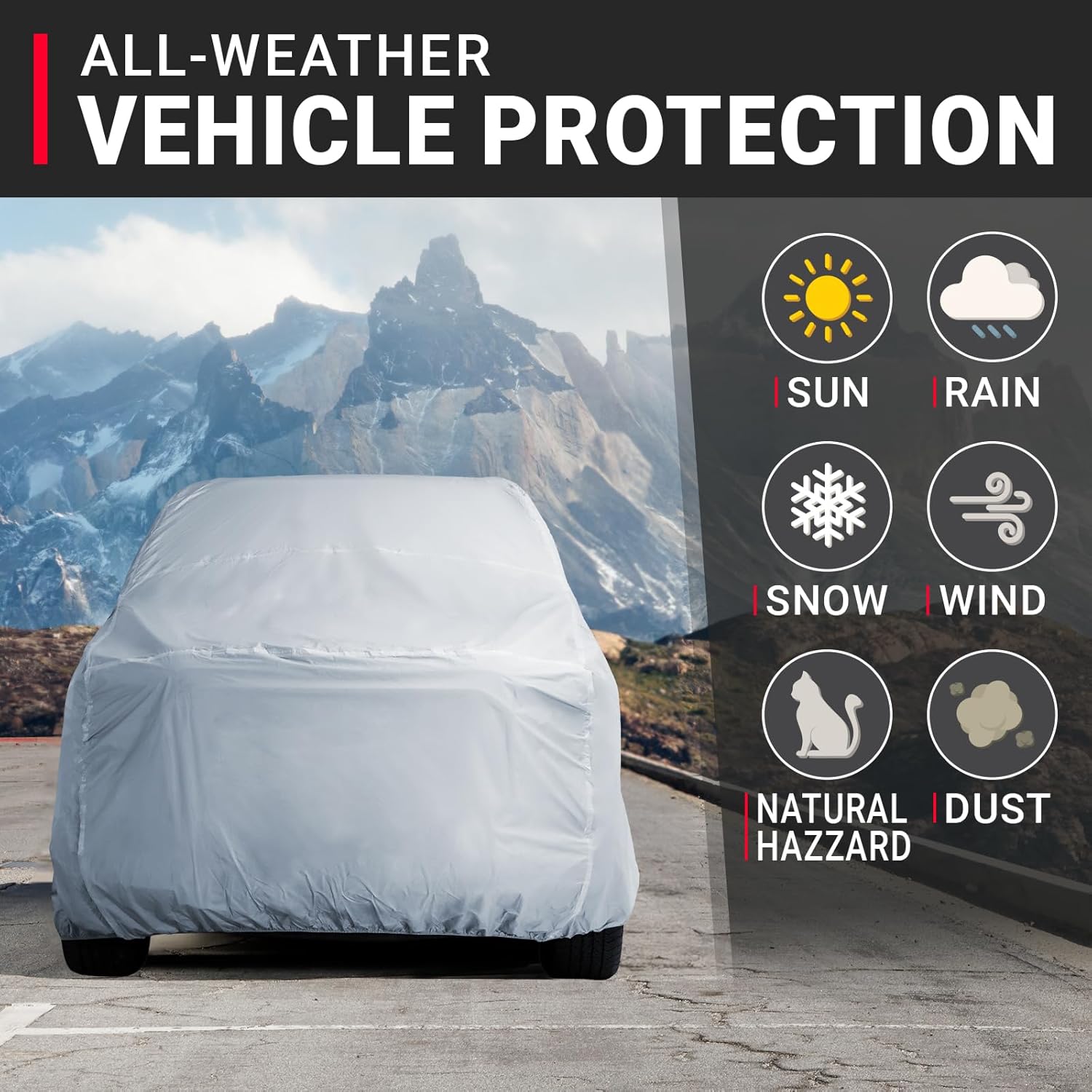 iCarCover Funda prémium para camioneta Ford F-250 1973-1986 Regular Cab de 8 pies de largo, impermeable, para todo tipo de clima, lluvia, nieve, UV,