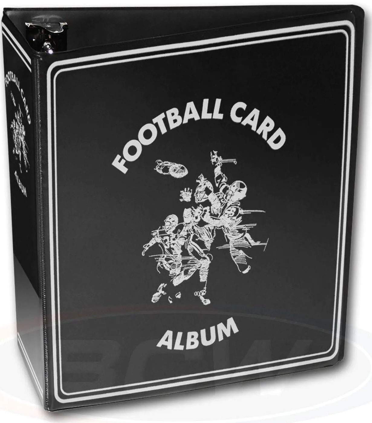BCW 1-ALB3C-FB-BLK – Álbum de fútbol de 3 pulgadas, color negro