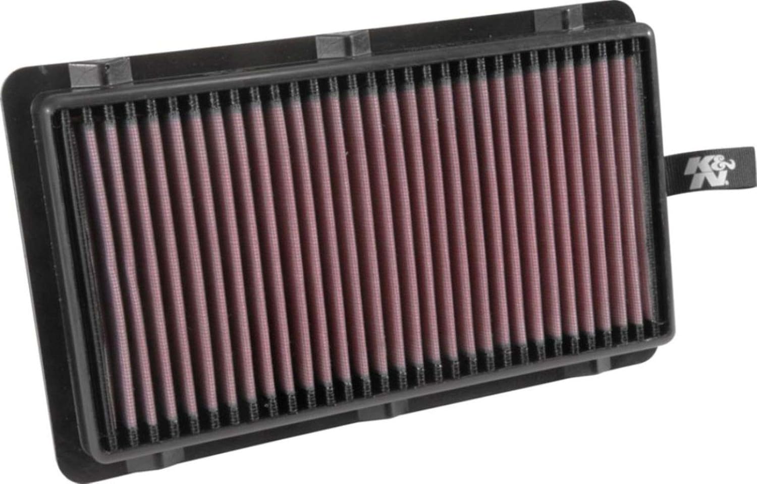 K&N Filtro de aire del motor reutilizable, limpia cada 75,000 millas, lavable, Premium, Filtro de aire de repuesto para automóvil compatible con