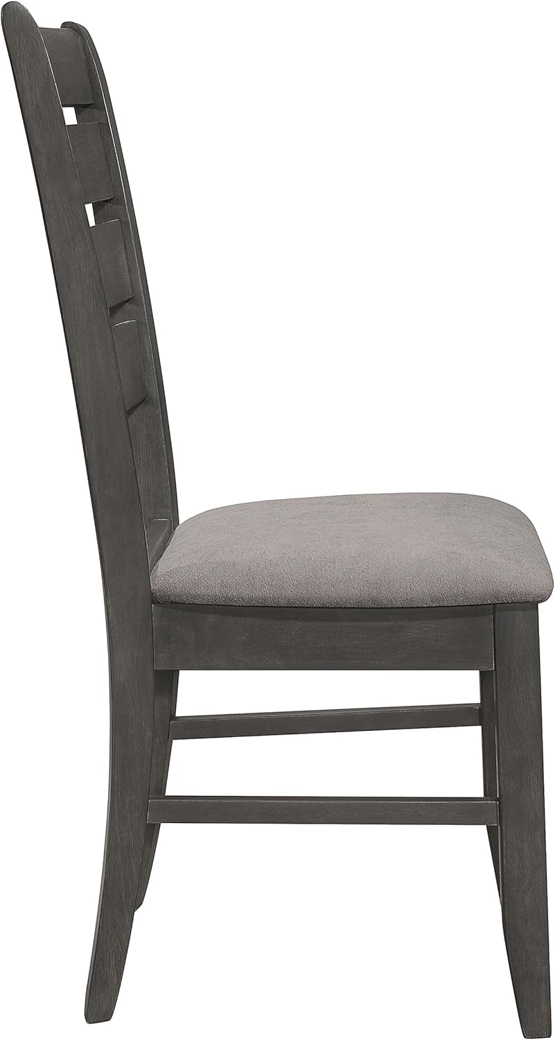 Coaster Home Furnishings Dalila – Silla auxiliar (2 unidades), color gris y gris oscuro