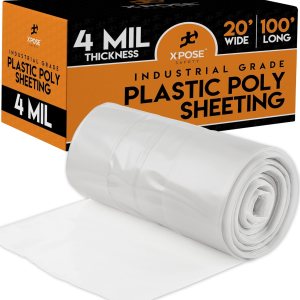 Xpose Safety – Lona de plástico resistente de 4 milímetros de grosor, cubierta impermeable para equipos de protección contra vapor y polvo, para uso Xpose Safety – Lona de plástico resistente de 4 milímetros de grosor, cubierta impermeable para equipos de protección contra vapor y polvo, para uso