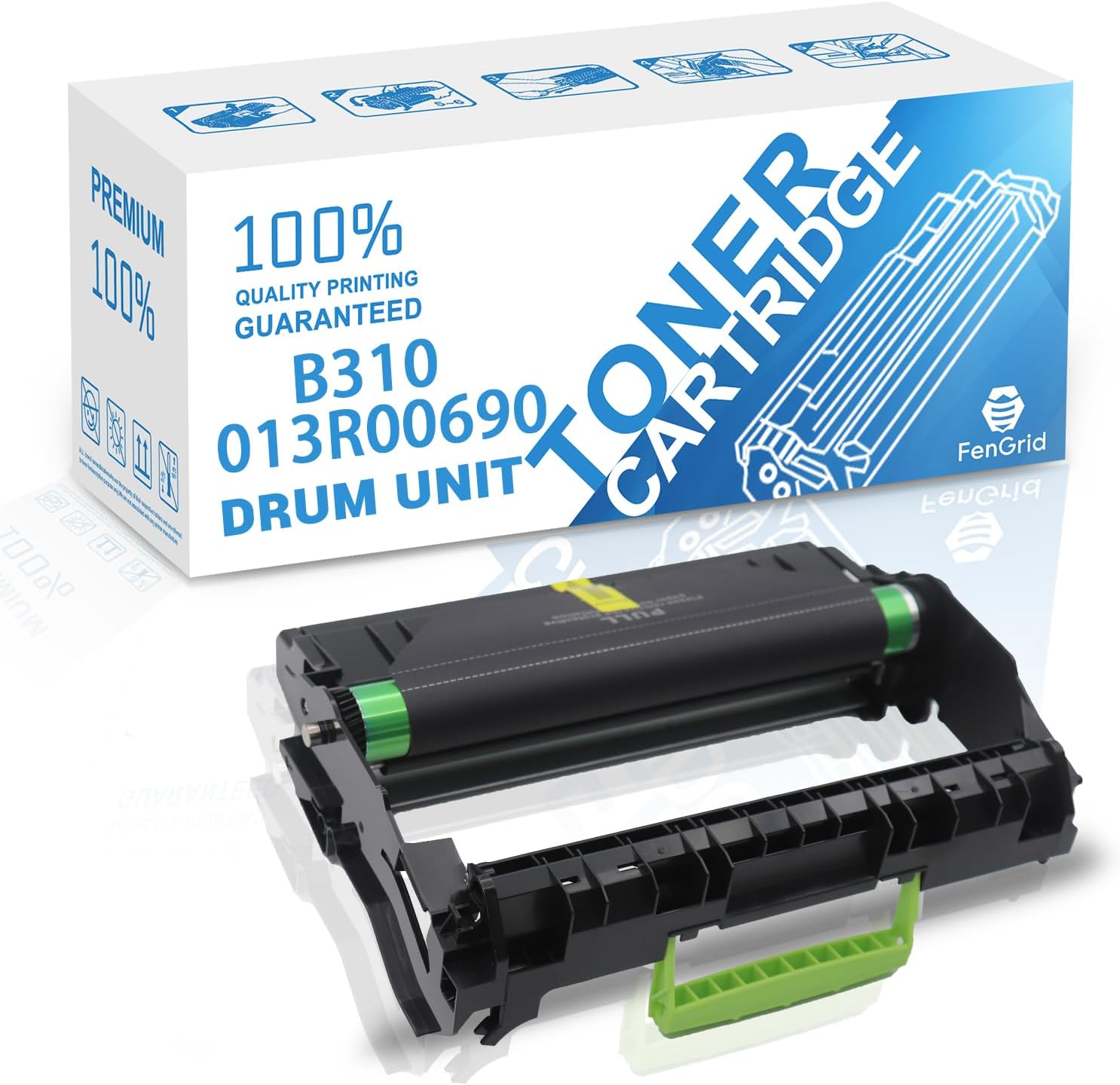 B310 Unidad de tambor de imagen negra de alto rendimiento 013R00690 Reemplazo para impresora Xerox B305 B310 B315 (paquete de 1)