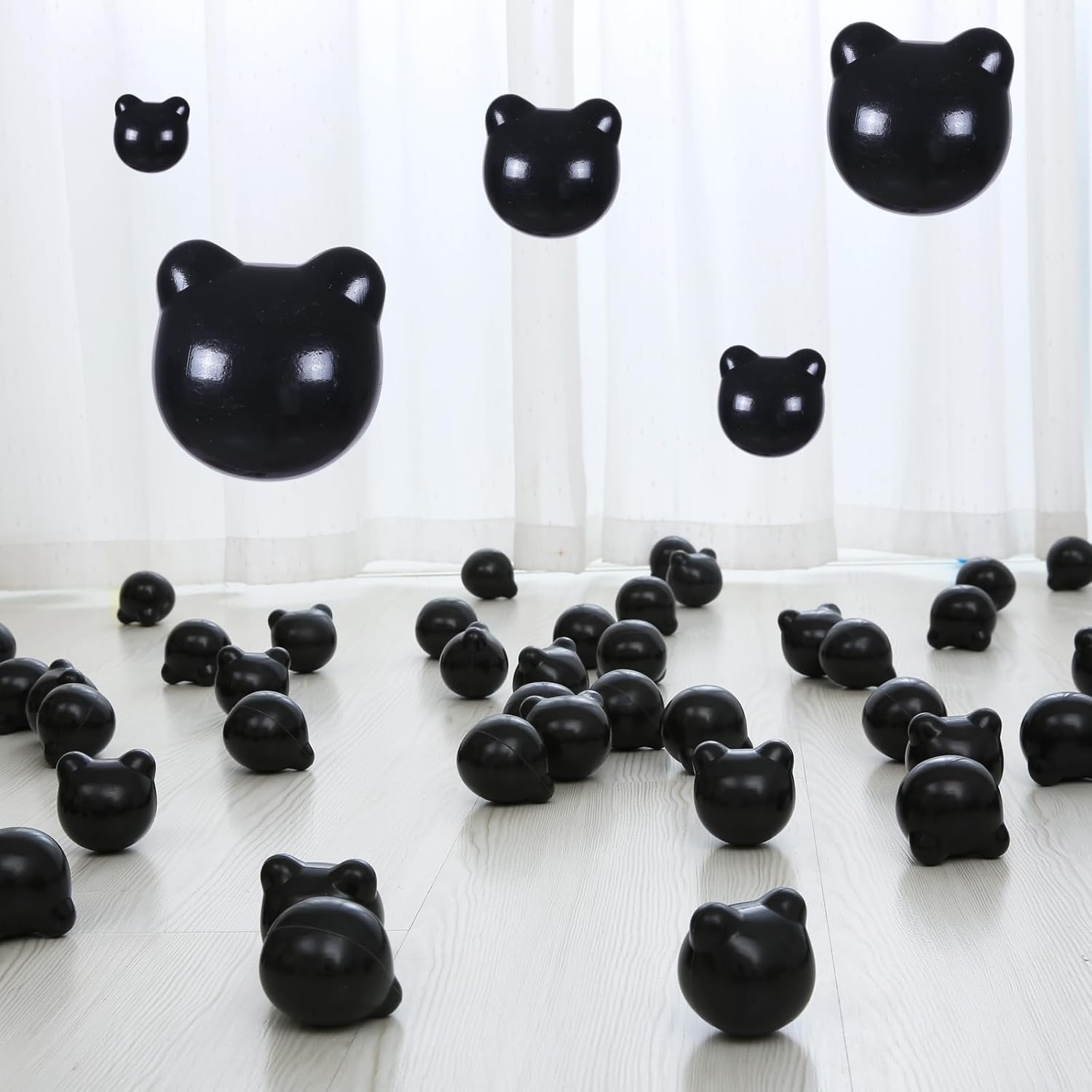 PlayMaty Pelotas de juego  2.2 pulgadas sin ftalatos y BPA, 100 bolas de plástico oceánicas para niños pequeños y bebés para casa de juegos, tienda