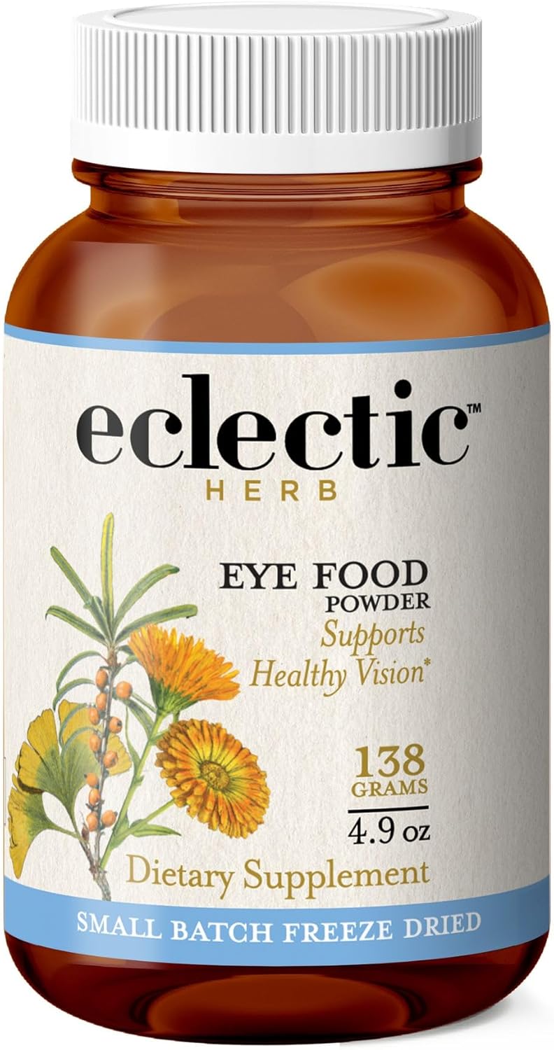 Eclectic Institute Alimento para ojos liofilizado fresco crudo, polvo de alimentos integrales  4.9 oz