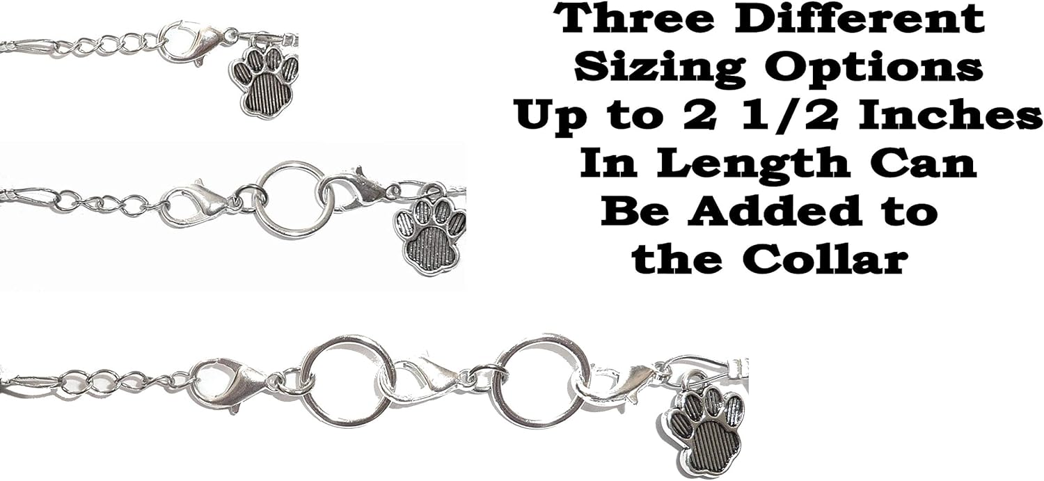 Collar para mascotas, joyería ajustable con cuentas, amante de las mascotas, dije de huella de pata, perros pequeños, medianos, gatos, gatitos,