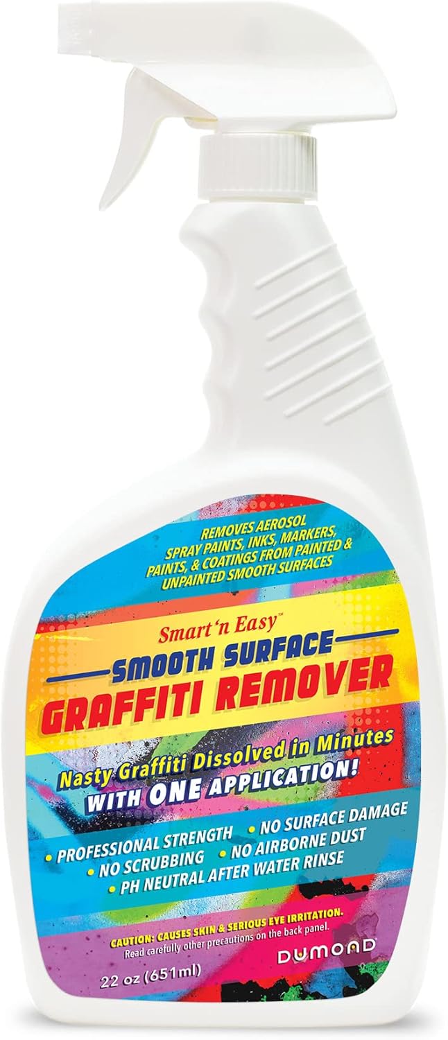Smart ‘n Easy – Removedor de graffiti de superficie lisa, elimina pinturas en aerosol no deseadas en aerosol, tintas, pinturas y revestimientos de