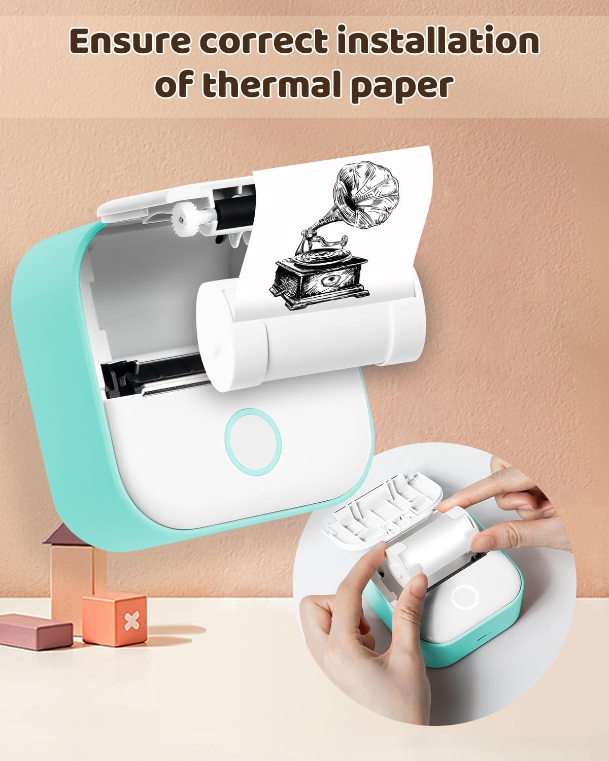 T02 Mini papel térmico para impresora adhesiva, papel blanco no pegajoso M02L, compatible con Memoking, Memoqueen, impresora de bolsillo Phomemo