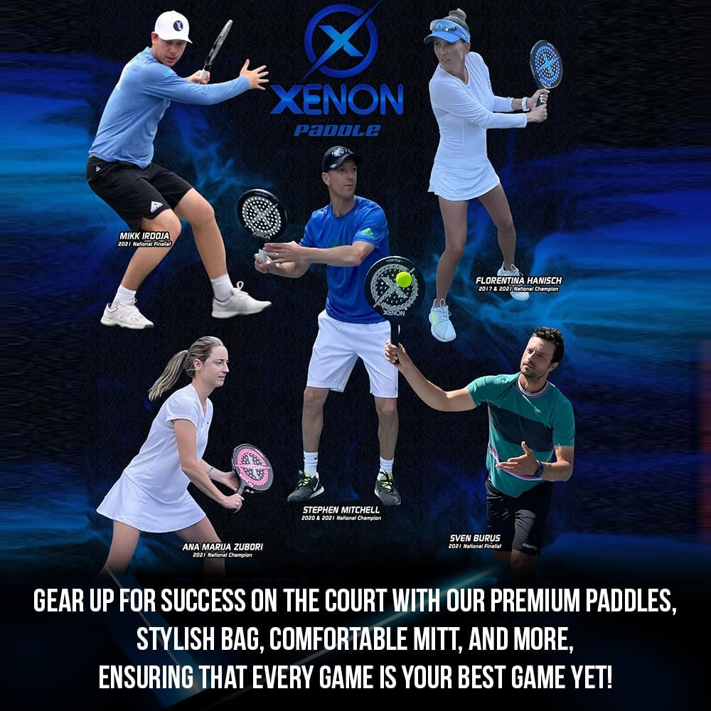 Xenon Vortex Platform – Pala de tenis con plataforma  Cabeza de gran tamaño  Punto de equilibrio uniforme  Núcleo de espuma de firmeza media