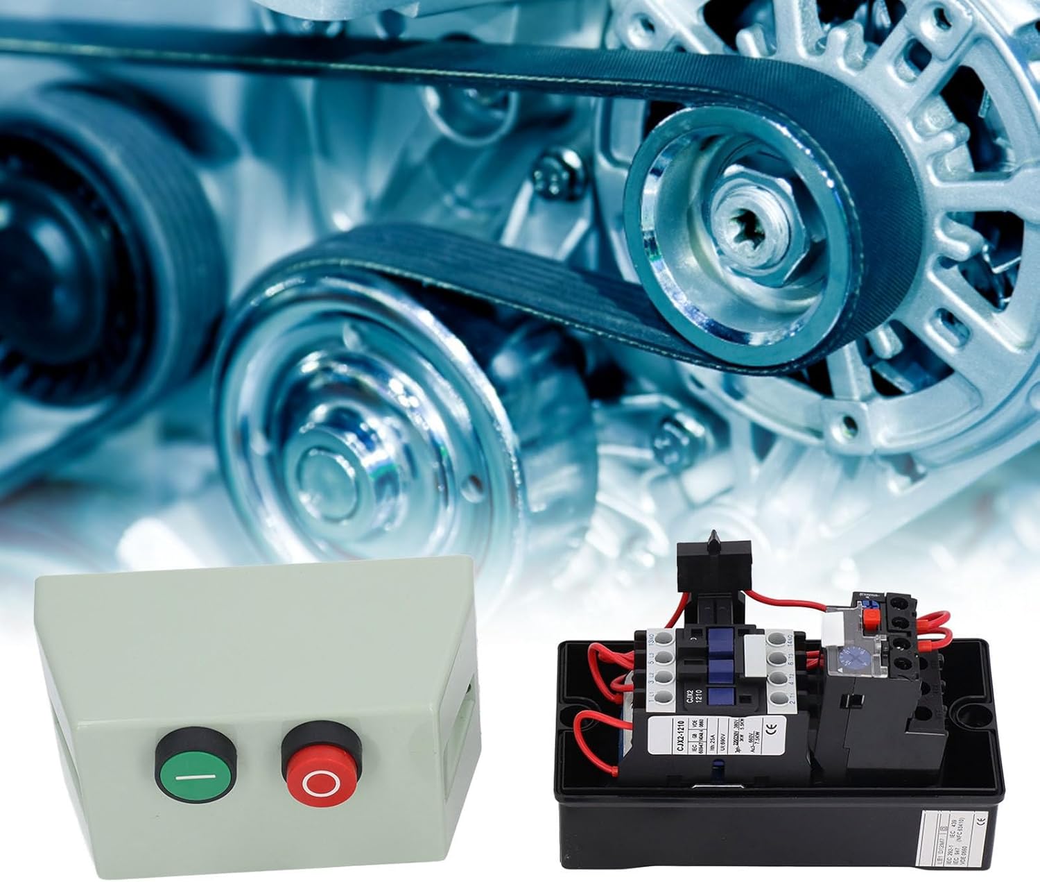 Arrancador de motor eléctrico magnético Motor trifásico Motor de arranque Interruptores de motor eléctrico 7.5HP 380V400V Interruptor de control de