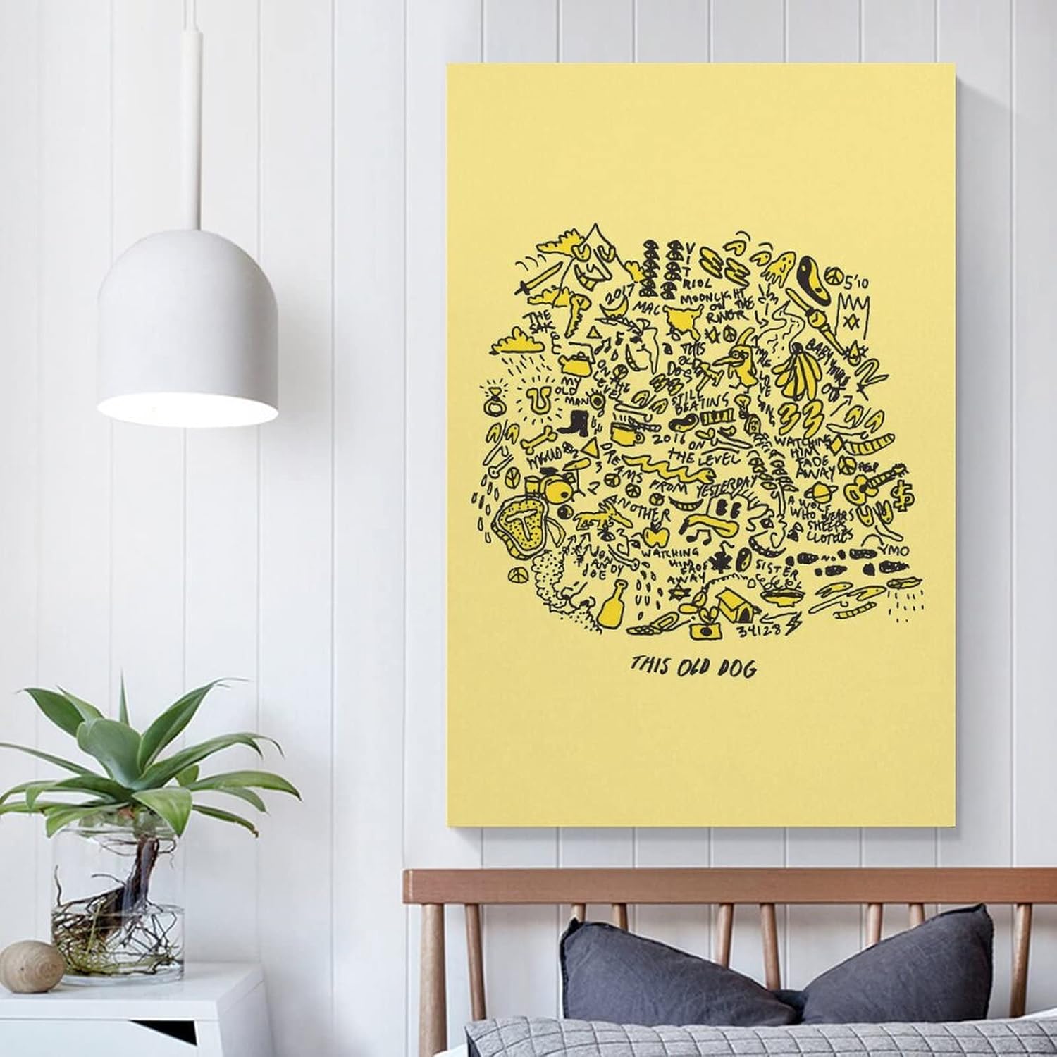 TRAVVA Póster de lienzo con texto en inglés “This Old Dog by Mac DeMarco” para colgar en la pared, pintura impresa, pintura de oficina, XINGYI,