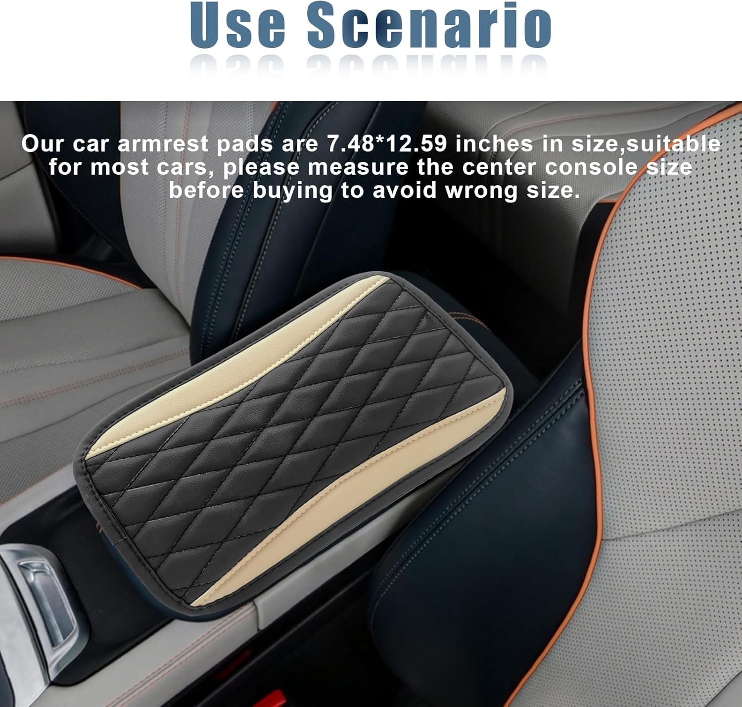 Funda universal de cuero impermeable para consola central de automóvil, protector de caja de asiento para reposabrazos, accesorios de decoración de