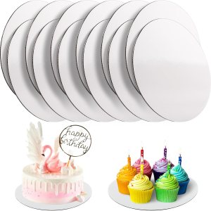 12 tableros para tartas, tableros blancos redondos de 8 pulgadas, base de cartón de grado alimenticio, resistentes al agua y al aceite para tartas, 12 tableros para tartas, tableros blancos redondos de 8 pulgadas, base de cartón de grado alimenticio, resistentes al agua y al aceite para tartas,