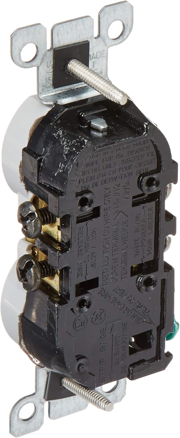 Leviton – interruptor seguro y resistente al clima con receptáculo doble, W5320-T0G