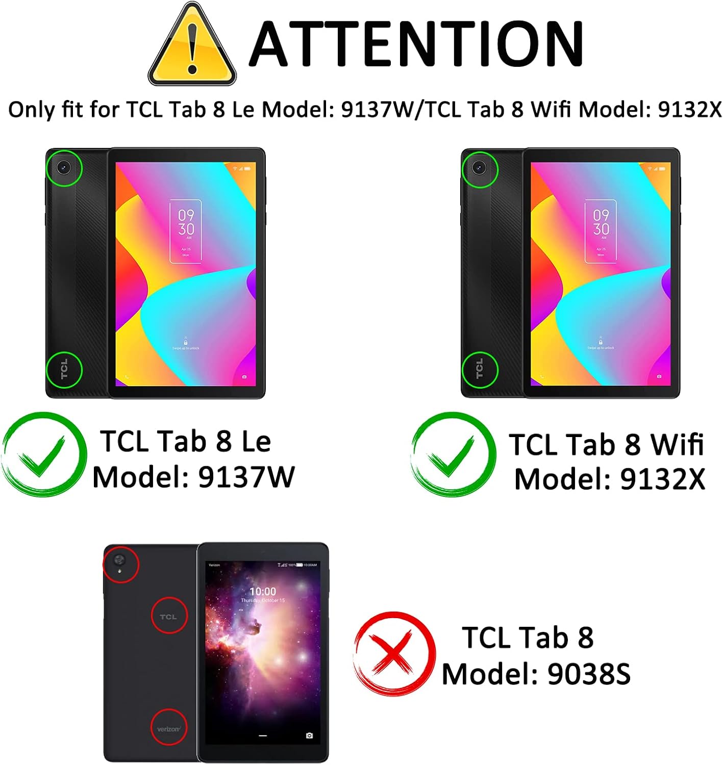 Caweet Funda para TCL Tab 8 LE (Modelo 9137W) lanzamiento 2023, (1 pieza), funda de piel con cierre magnético, flor de almendra