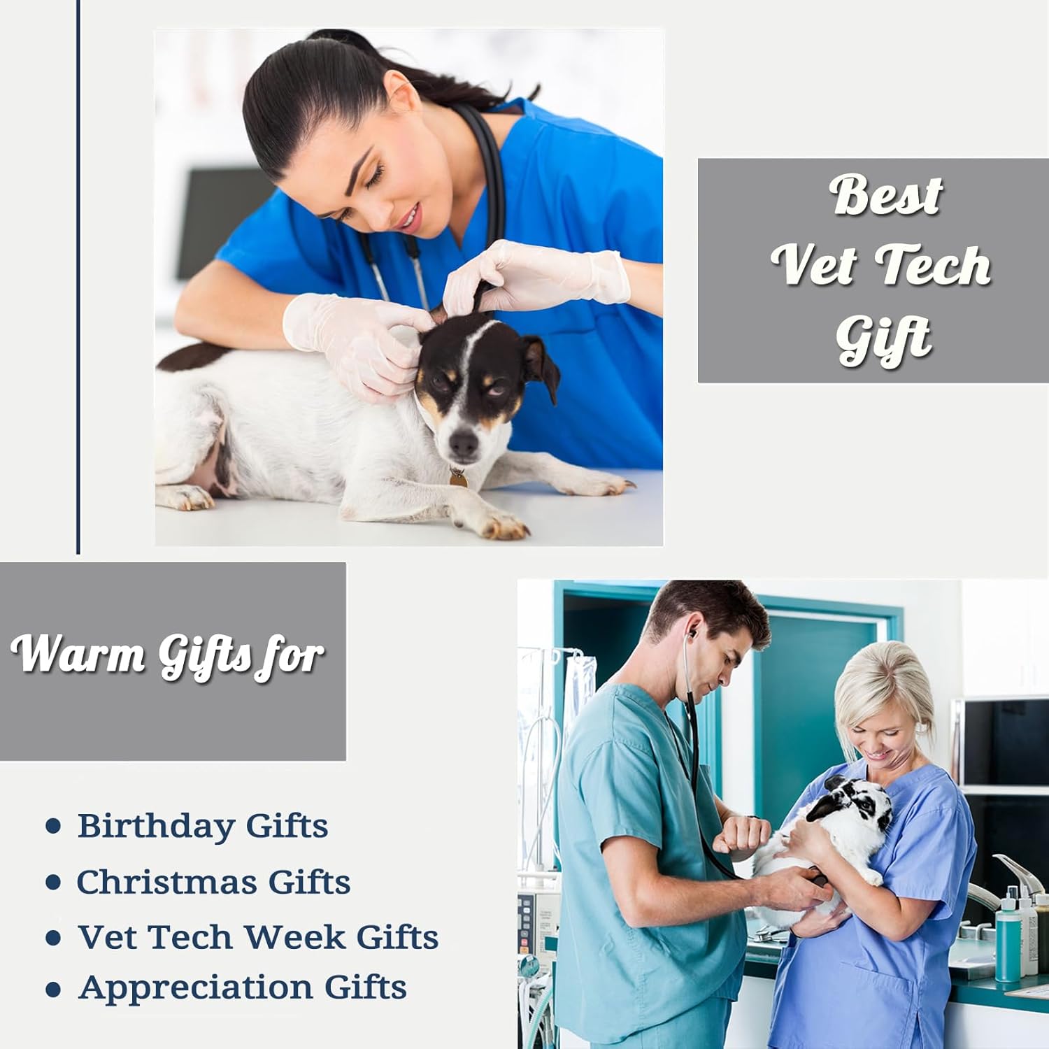 Regalos de veterinaria tecnología, regalos de la semana de la tecnología veterinaria, regalos veterinarios para mujeres, regalos de agradecimiento