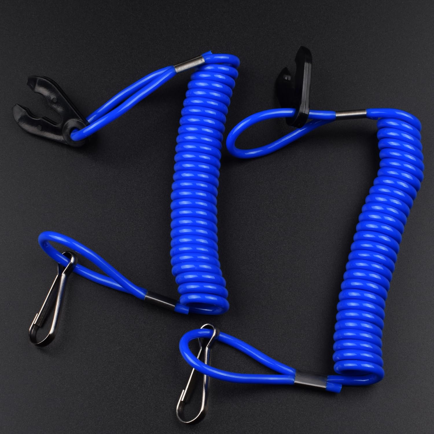 2 unids fuera de borda de encendido del motor de emergencia PWC Jet Ski WaveRunner Key Lanyard Stop Kill Switch Seguridad para Yamaha