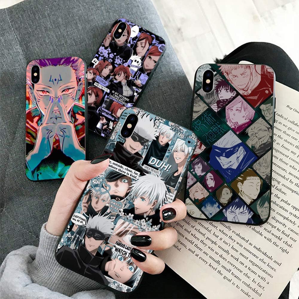 Funda compatible con Samsung Galaxy S20 con diseño de anime con llavero de figura Itadori Yuji, funda de silicona suave TPU animación genial para