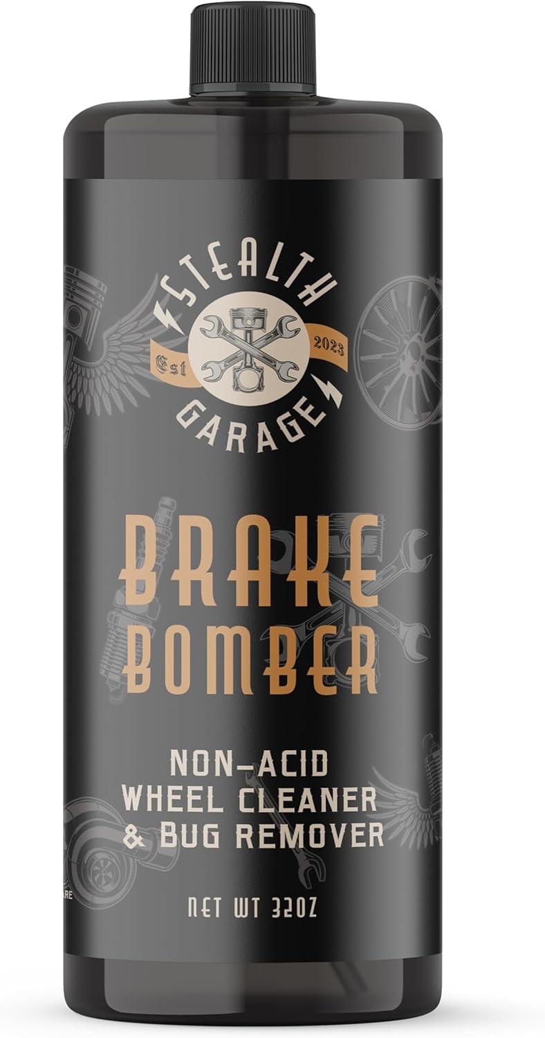 STEALTH GARAGE Brake Bomber – Limpiador en aerosol para ruedas de automóvil, removedor de polvo de frenos no ácido, limpiador de ruedas y removedor