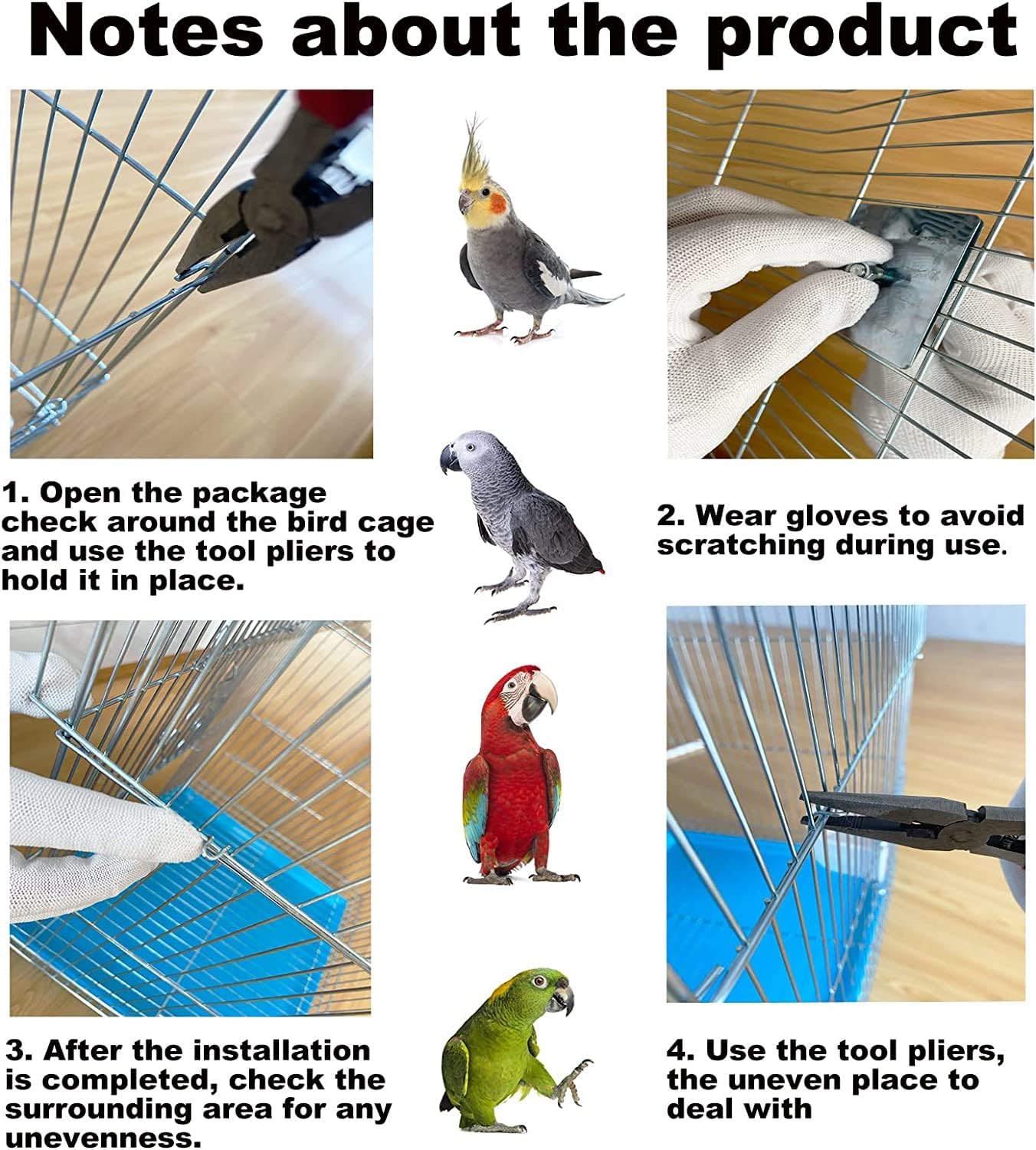 Capuca Jaula de viaje para pájaros pequeños, kit de iniciación ligero para pájaros pequeños con jaulas y accesorios, ideal para periquitos,