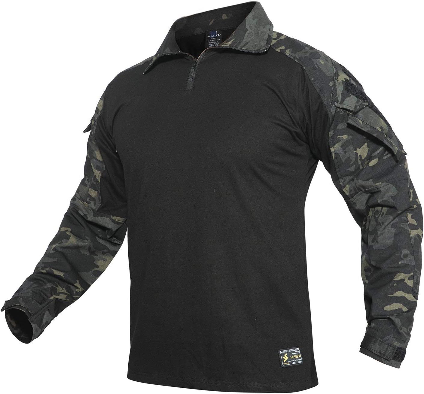 YEVHEV E G3 – Camisa de camuflaje con coderas para hombre, uniforme de caza, equipo de paintball