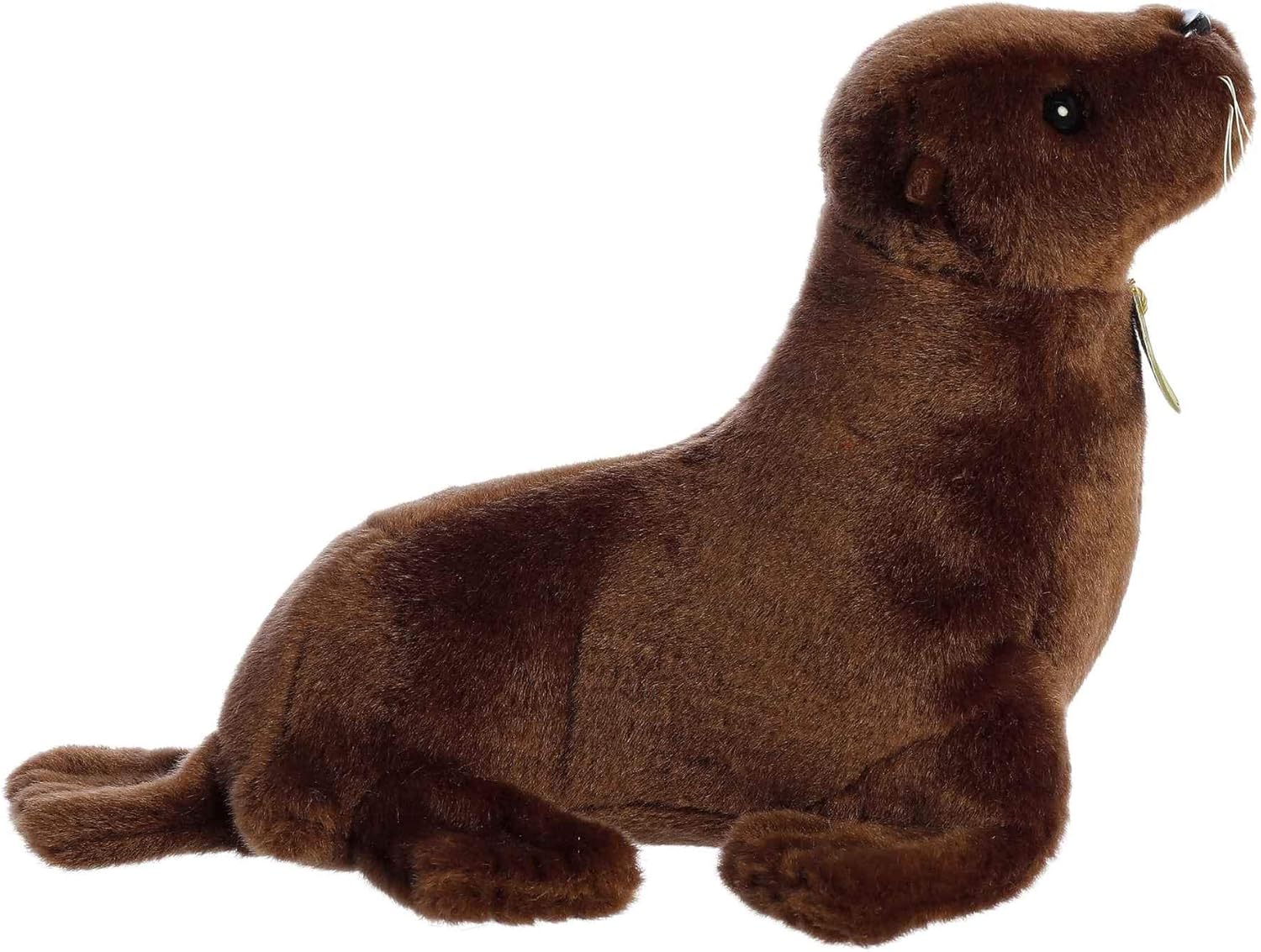 Aurora Adorable león marino de peluche Miyoni, detalle realista, compañía entrañable, marrón, 11 pulgadas