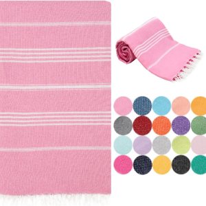 Park & Oz Turkish Peshtemal – Toallas de playa, 100% algodón, de gran tamaño, 39 x 71 pulgadas, ligeras, de secado rápido, ideales para viajes, Park & Oz Turkish Peshtemal – Toallas de playa, 100% algodón, de gran tamaño, 39 x 71 pulgadas, ligeras, de secado rápido, ideales para viajes,