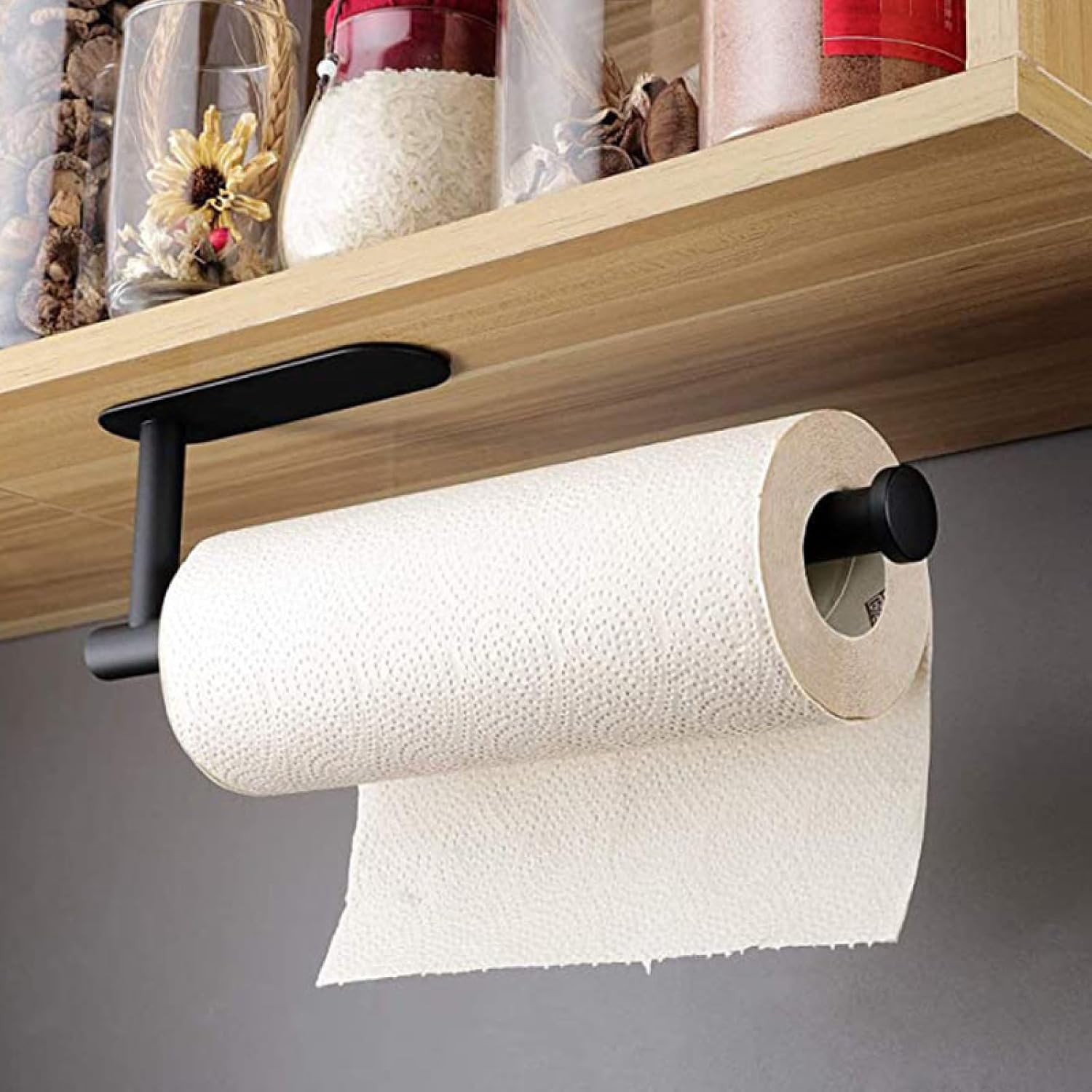 Papel absorbente de aceite no perforado, titular de la toalla de papel de envoltura de plástico, Estante de papel de rollo, Estante multifunción,