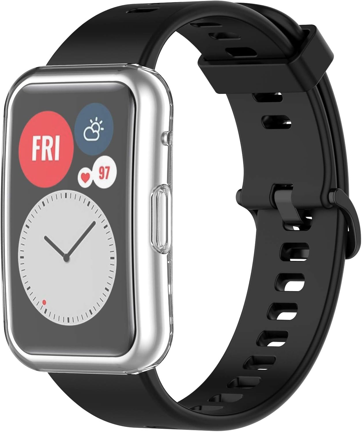 Fundas protectoras de pantalla compatibles con Huawei Watch Fit Accessories Covers Scratched Cobertura completa Funda protectora de TPU suave (7