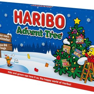 HARIBO Calendario de Adviento de dulces de árbol de Navidad, 13.55 oz HARIBO Calendario de Adviento de dulces de árbol de Navidad, 13.55 oz