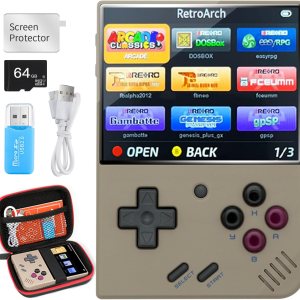 Miyoo Mini Plus, consola de juegos retro con tarjeta TF de 64G, compatible con más de 10000 juegos, emulador de consola de videojuegos portátil Miyoo Mini Plus, consola de juegos retro con tarjeta TF de 64G, compatible con más de 10000 juegos, emulador de consola de videojuegos portátil