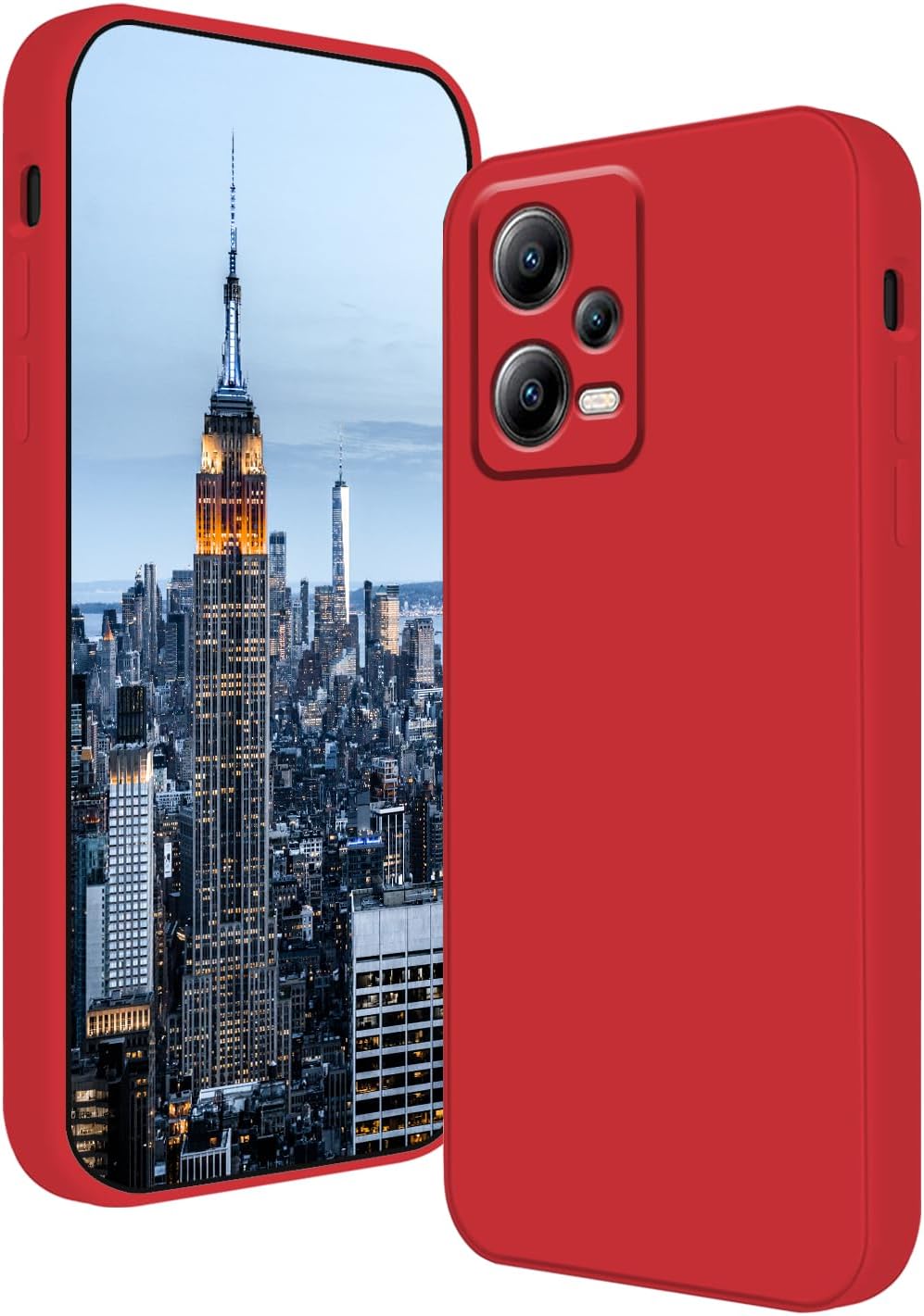 Compatible con Redmi Note 12 Pro Plus Funda de silicona líquida verde oscuro, suave al tacto Xiaomi Redmi Note 12 Pro Plus Funda de silicona a