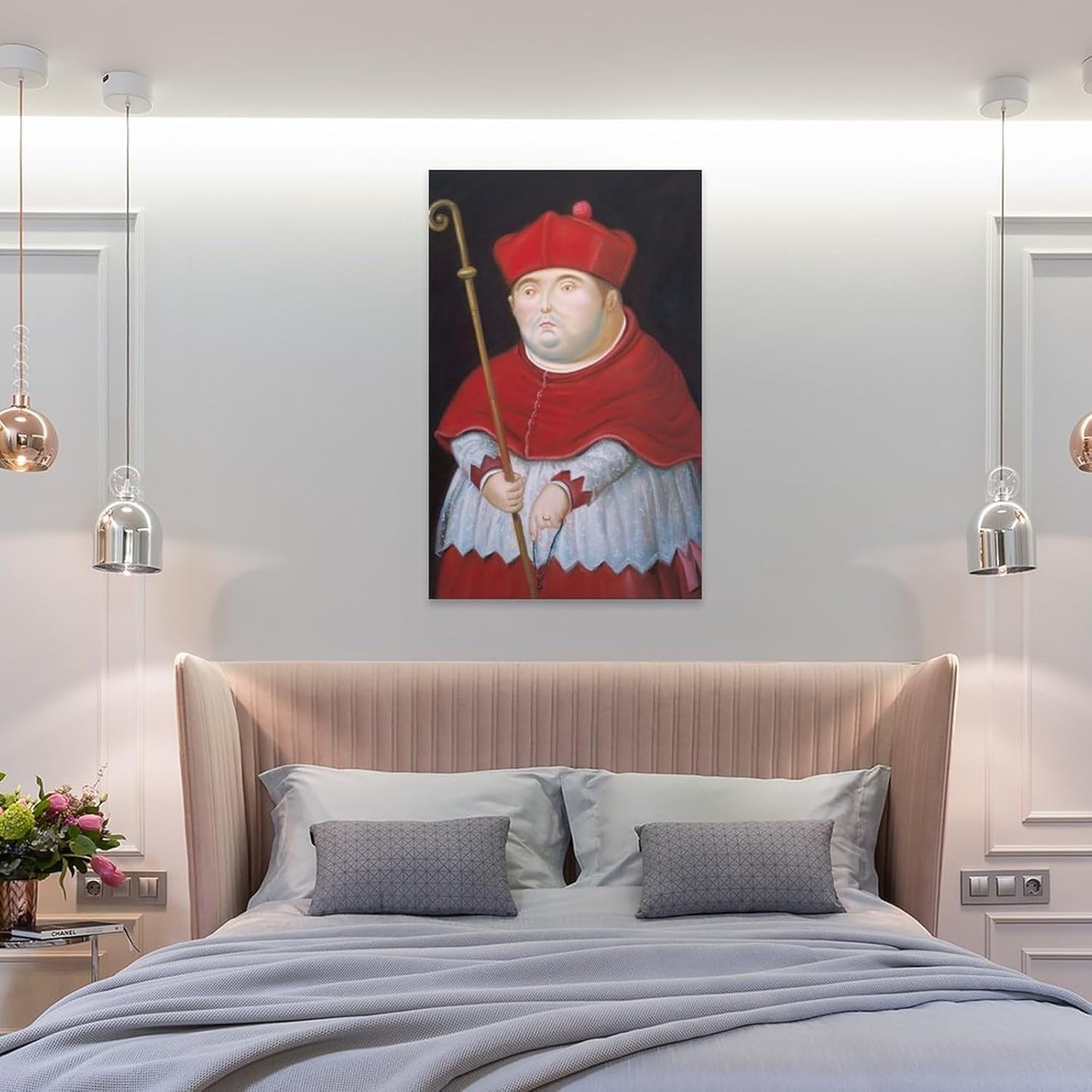 Fernando Botero – Póster de arte de pared con diseño de cardenal, 3 pósteres de decoración del hogar, marco de fotos colgante, para dormitorio,