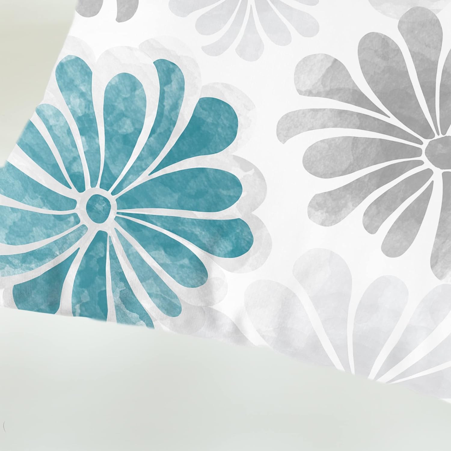 CaliTime Juego de 2 fundas de almohada decorativas de vellón de dos tonos con flores florecientes para sofá, cama, decoración de casa rural, 16 x 16