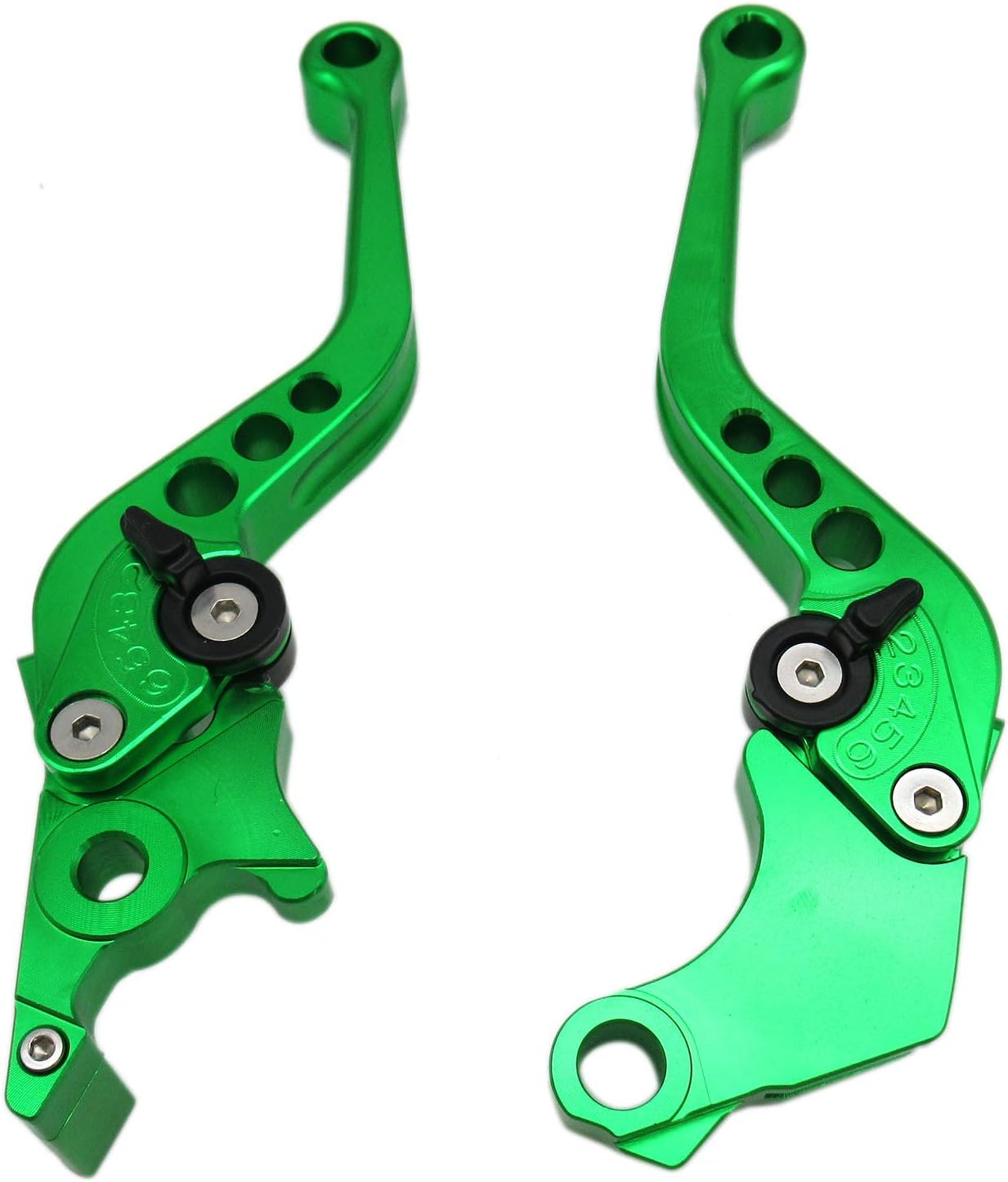 Palanca de embrague de freno corto CNC verde de 6 posiciones para Honda CBR250R 2011-2013, CBR300R 2014-2016, CB300FFA 2014-2016, CB400FCB400R