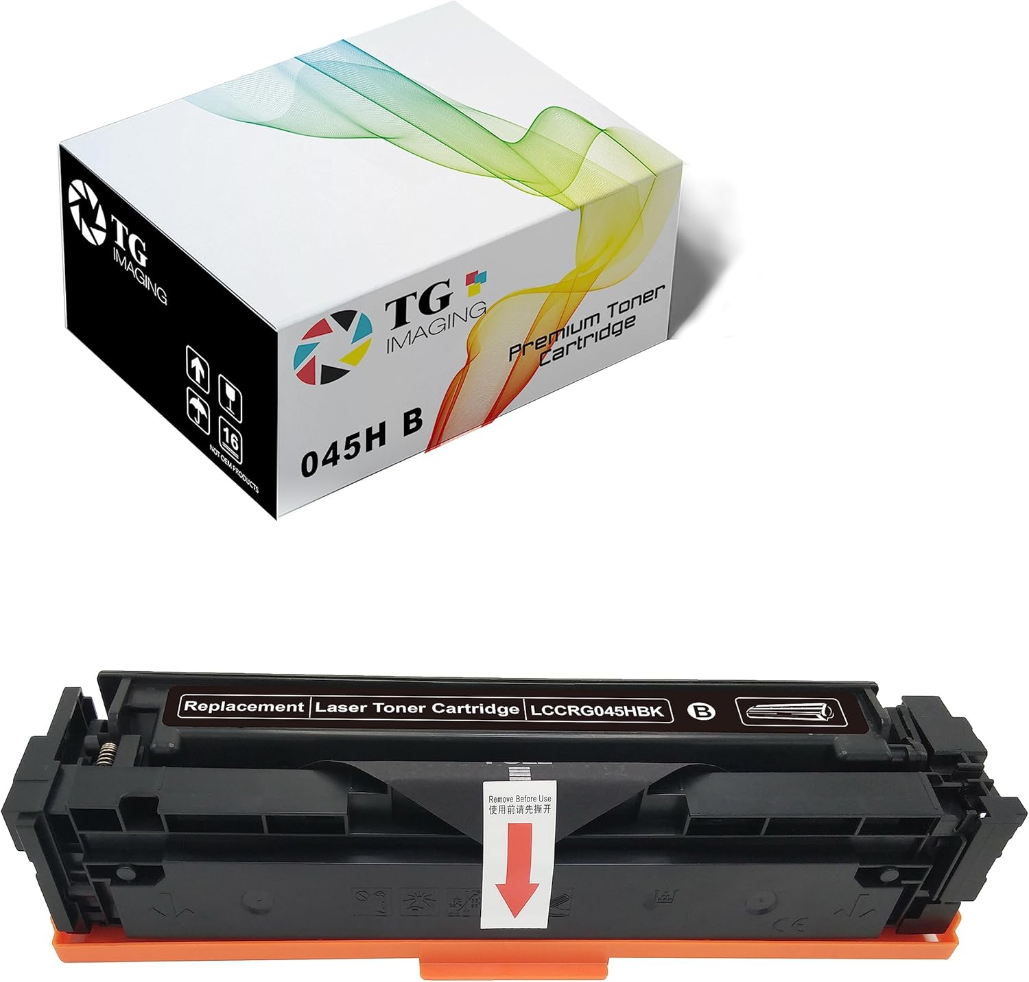 TG Imaging Paquete de 1 cartucho de tóner 045 compatible con Canon 045H compatible con impresora Color imageCLASS MF634Cdw LBP612Cdw MF632Cdw Color