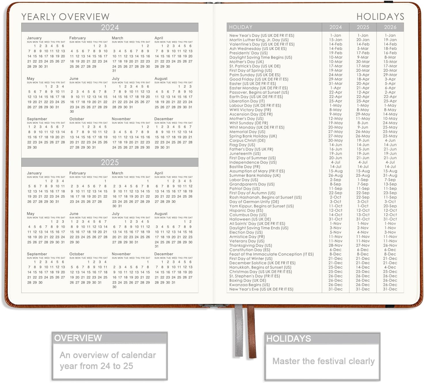 Planificador 2022 Planificador semanal y mensual 2022 con calcomanÃas de calendario enero 2022 diciembre 2022 575 x 825 pulgadas papel grueso A5 - Imagen 6