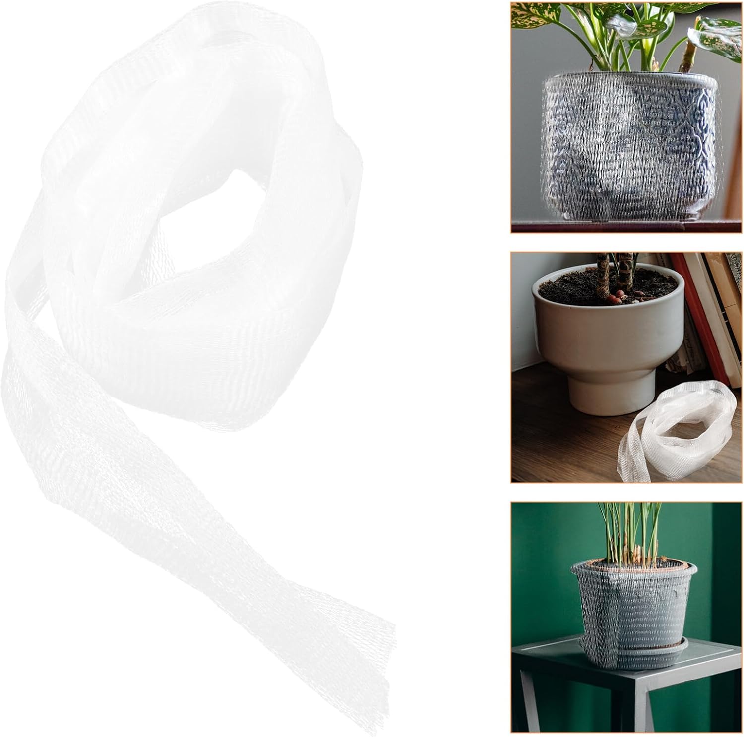 EXCEART Protective Nets Elastic Planter Net Flower Pot Nets for Protection Net Cover for Flowerpot Daily Use Bonsai Net Cover Elastic Covers for