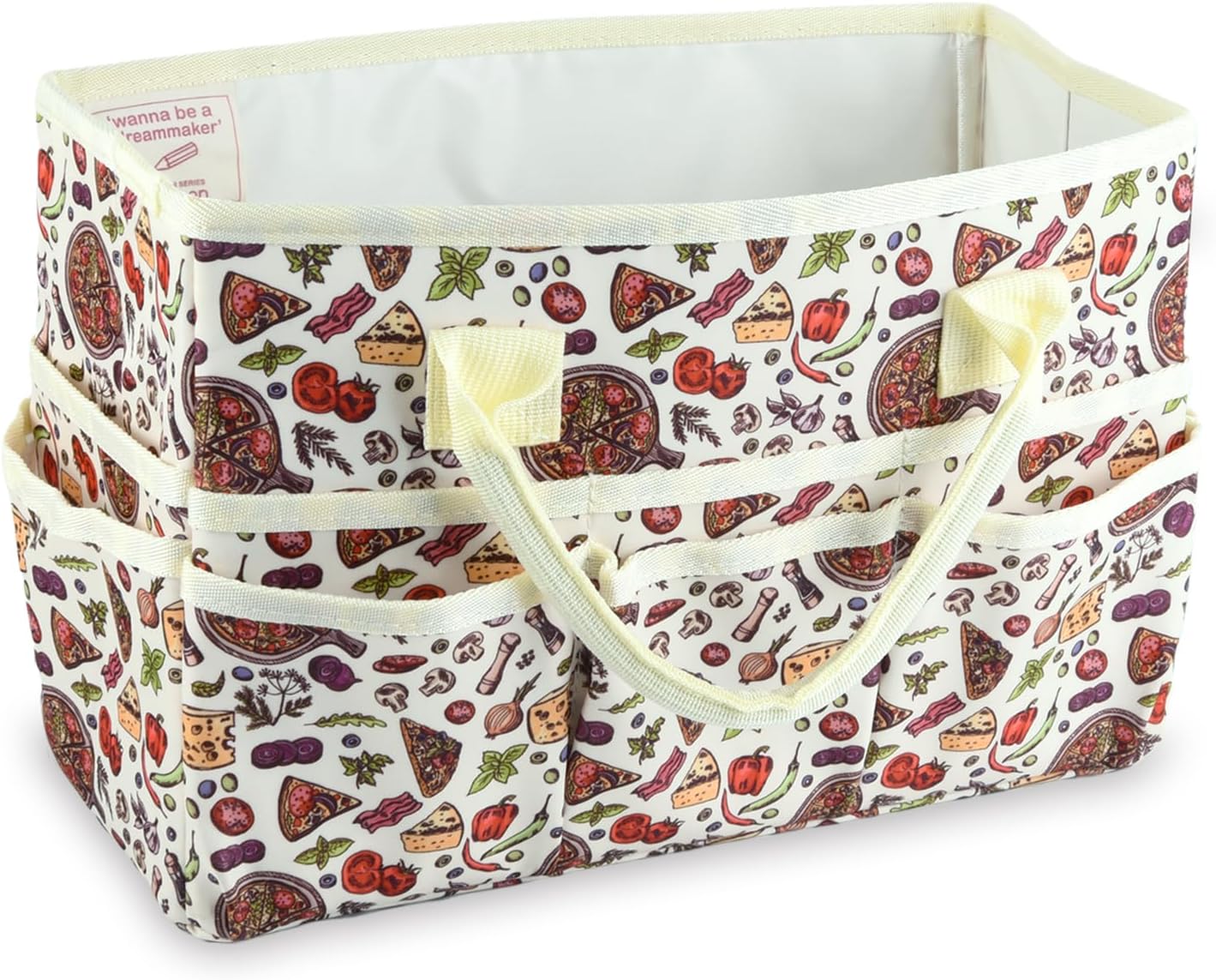 qianshan Bolsa organizadora de manualidades con múltiples bolsillos, organizador grande de almacenamiento de arte con asas para arte, manualidades,