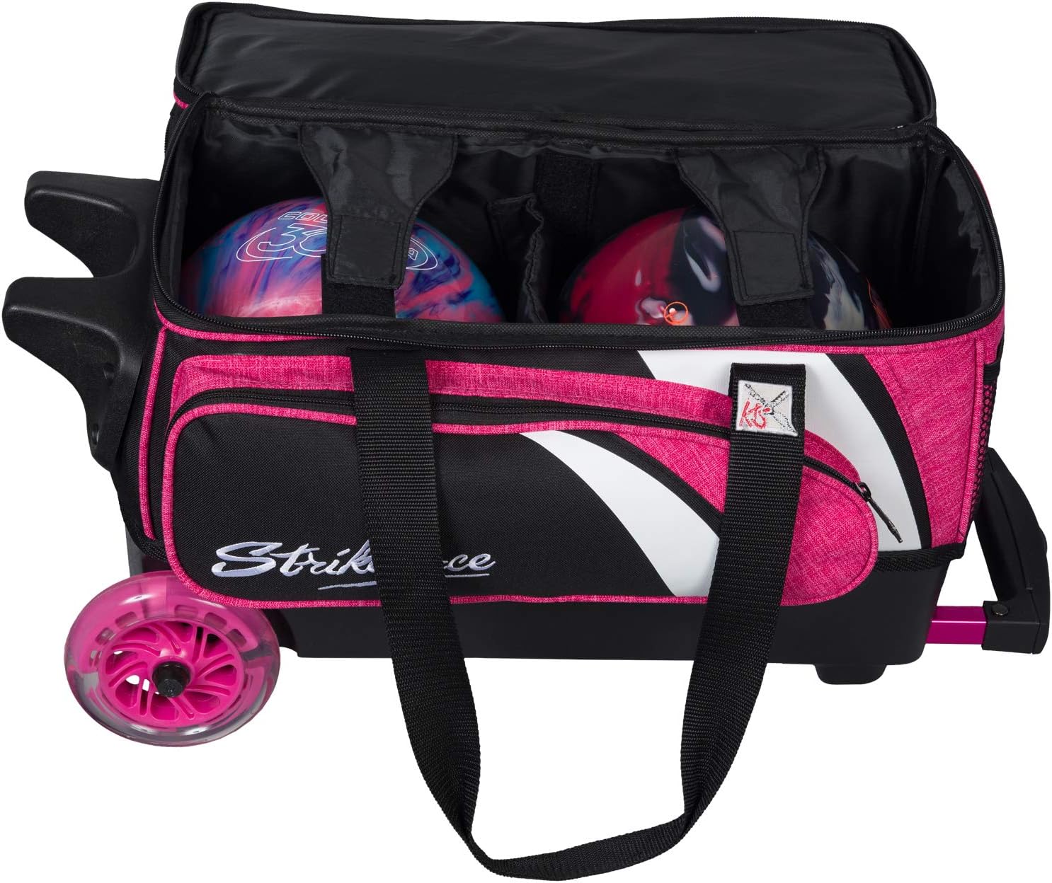 KR Strikeforce Rodillo doble liso Cruiser con compartimento para zapatos y bolsillo lateral para accesorios